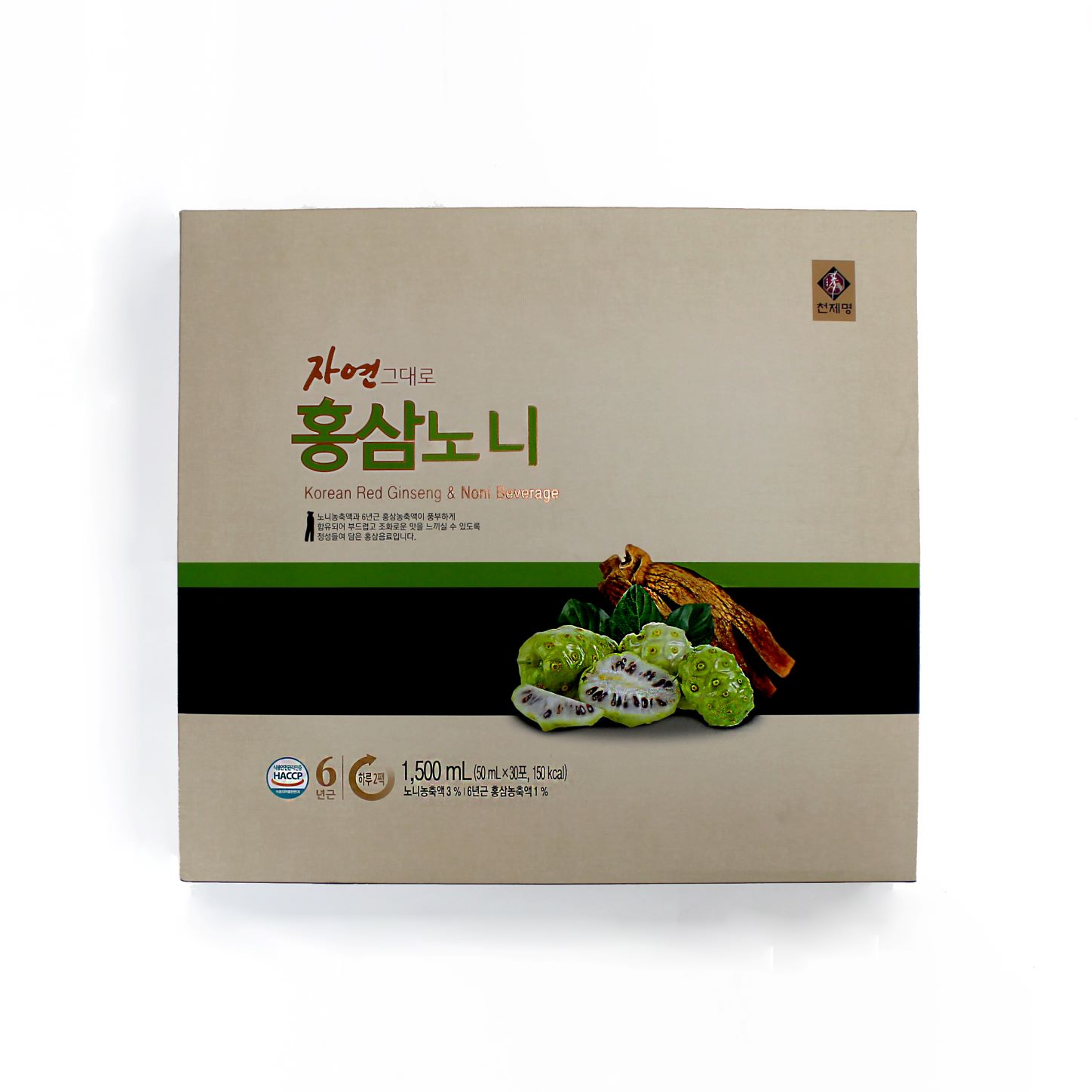 [천제명] (30% 할인) 홍삼노니 50ml * 30포