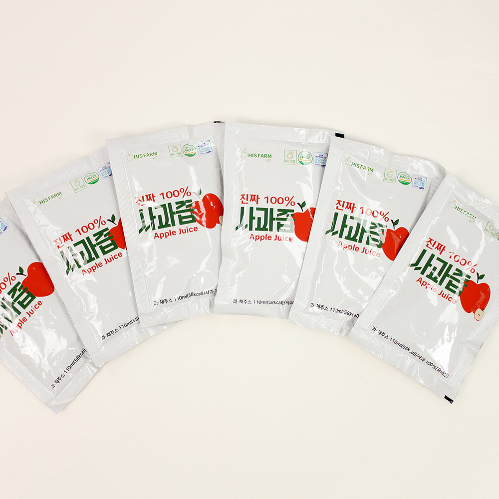 진짜100%사과즙 (110ml * 50포) - 5%추가 할인