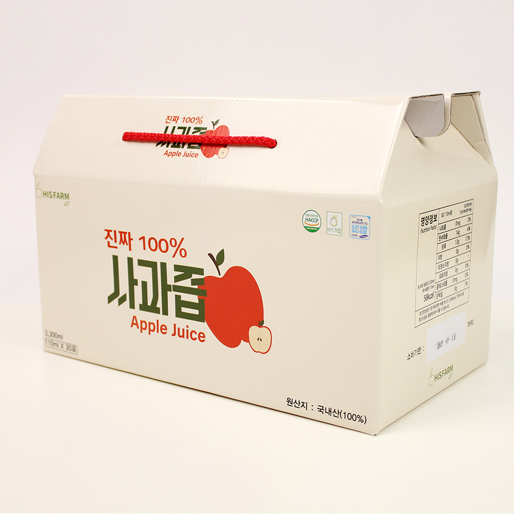 진짜100%사과즙 (110ml * 30포,50포)